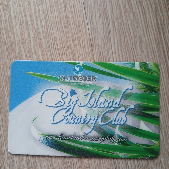 Outrigger Big Island Hawaii Country Club Card Preferred Player - Picture 3 of 5